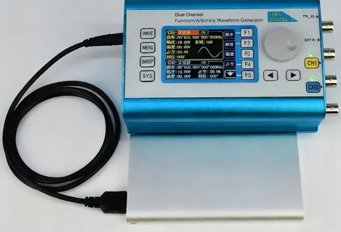 Dual Channel Arbitrary Waveform Function Generator 60Mhz - مولد إشارات بوظيفة DDS ثنائية القناة