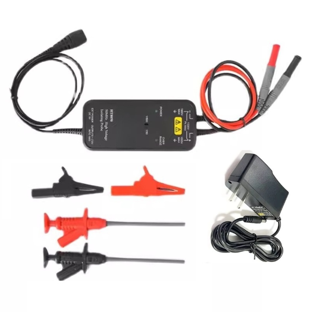 مسبار اختبار تفاضلي عالي الجهد - مراجعة High Voltage Differential Probe 100Mhz 1300V وسعره