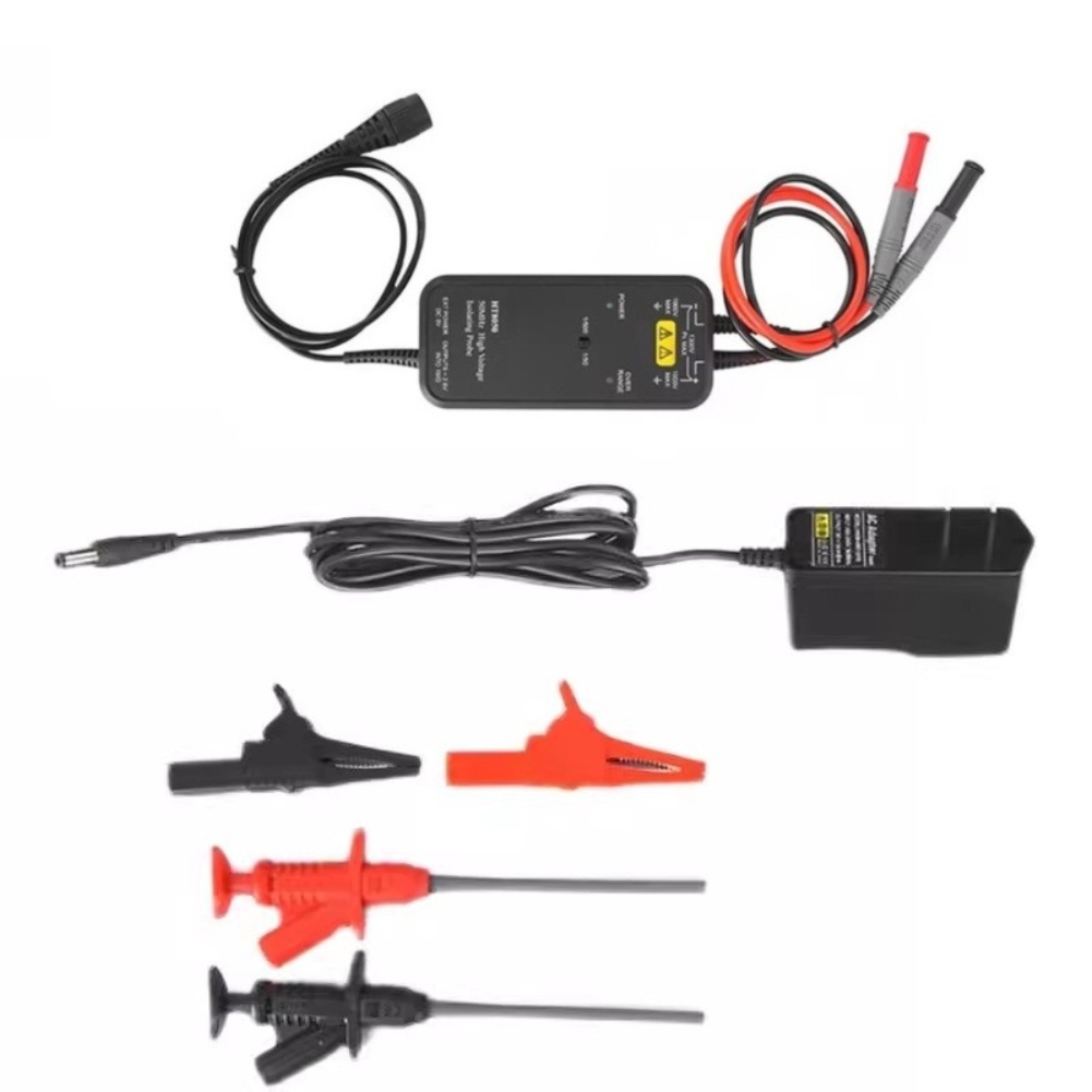 مسبار اختبار تفاضلي عالي الجهد - مراجعة High Voltage Differential Probe 100Mhz 1300V وسعره